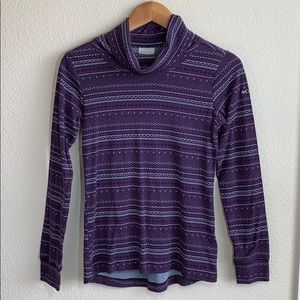 Columbia Drifting Snow Purple Turtleneck Size Medium